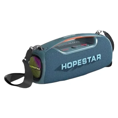 اسپیکر بلوتوثی قابل حمل   hopesrar A60هوپ استار مدل A60  رنگ آبی